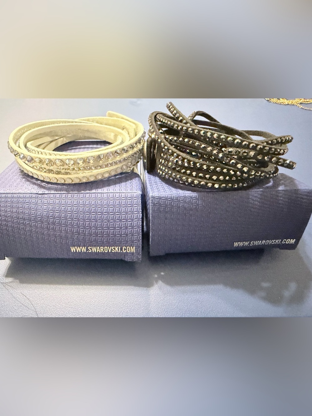 Swarovski Women's Slake Crystal Wrap Bracelet set